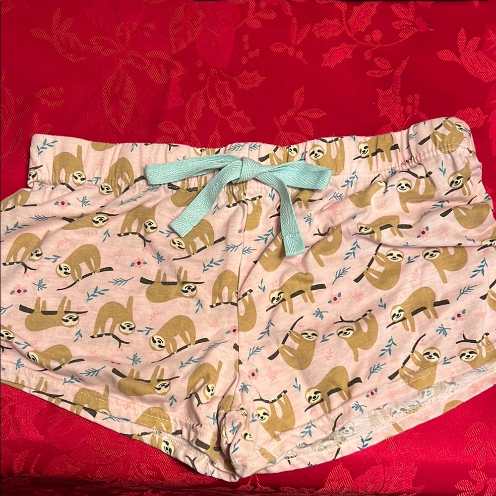 Sloth Print women’s Pajamas Set - Bobbie Brooks size medium - Picture 5 of 6